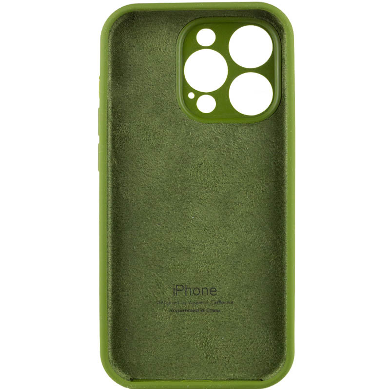 Silicone Case Full Camera Protective (AA) для iPhone 14 Pro Max (Virid)-1